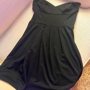 Black Strapless Dress